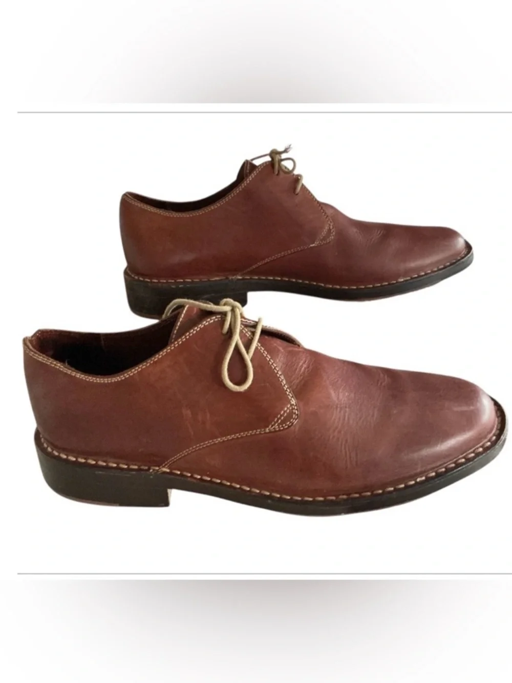 Cole Haan Country II Brown Leather Oxford Shoes Size 10 Business Casual Preppy